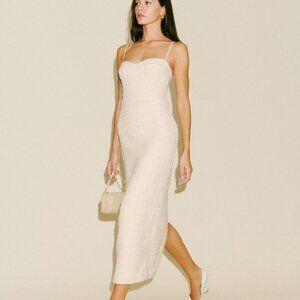 Reformation Lakia Dress Ivory - Size 4